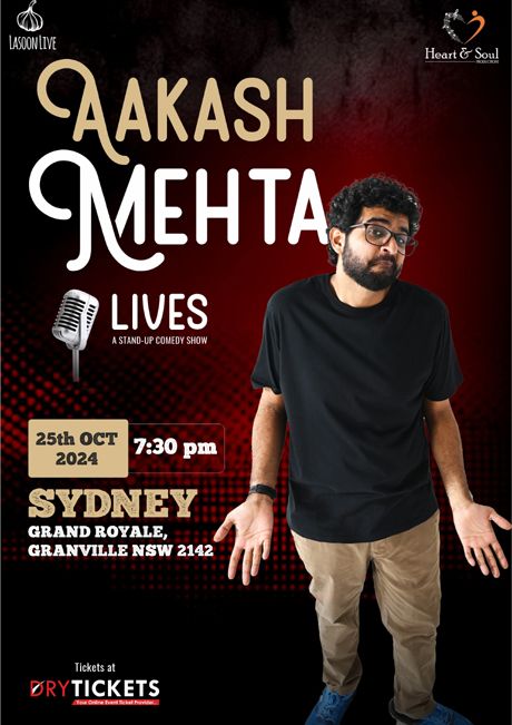 Aakash Mehta Live in Sydney 2024