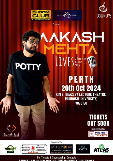 Aakash Mehta Live - A Stand UP Comedy Show in Perth