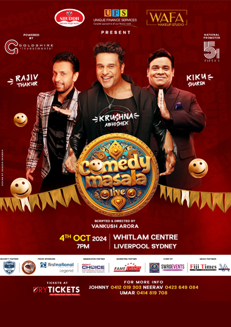 Comedy Masala Live by Krushna Abhishek | Kiku Sharda | Rajiv Thakur In Sydney