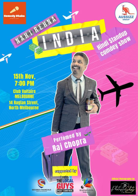 Nahi Rehna INDIA - A stand Up Comedy Show Melbourne